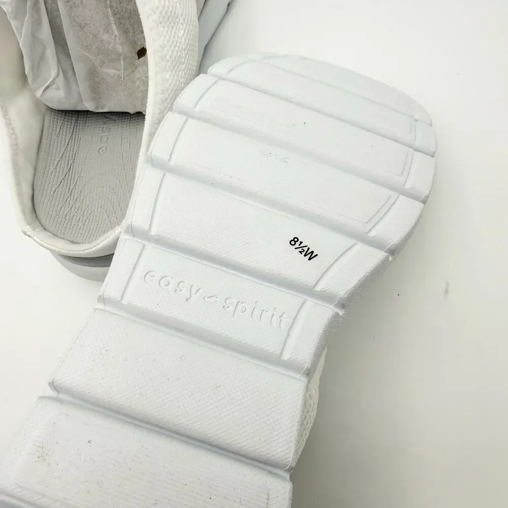 Easy Spirit Womens Taniya Sandals US 8.5 Wide White Knit EUC